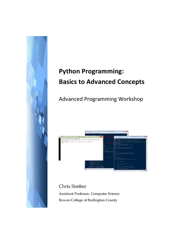 Python Programming: Basics to Advanced Concepts Advanced Programming Workshop - Cover 1
